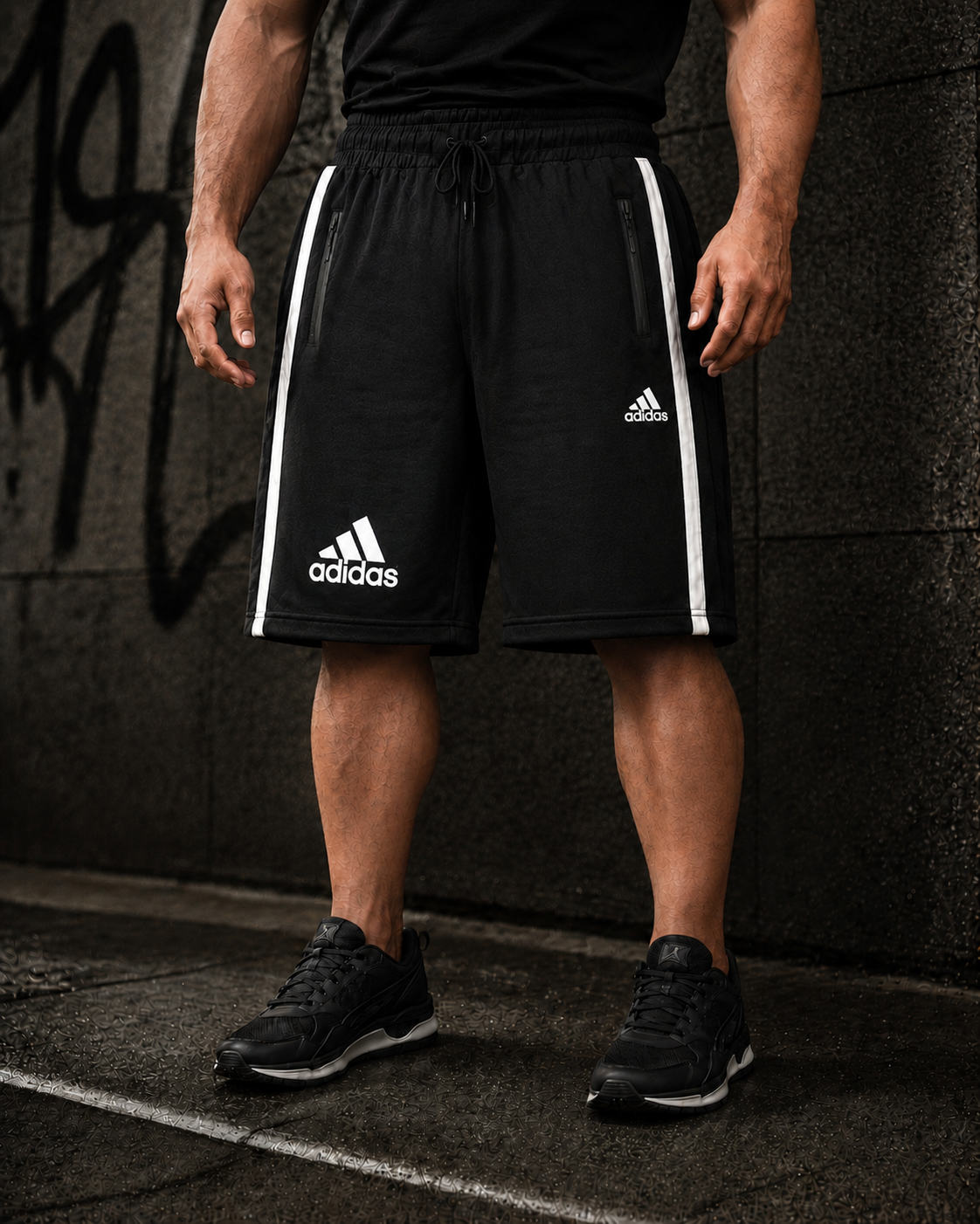 شلوارک سوپر سایز پنبه گلکسی adidas سایزبزرگ